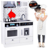 Bucătărie din lemn pentru copii cu accesorii - Inlea4Fun RADKA ZA3717 
