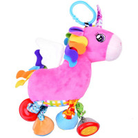 Jucărie cu zornăitoare - unicorn - 24 cm - Inlea4Fun 