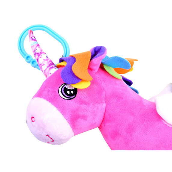 Jucărie cu zornăitoare - unicorn - 24 cm - Inlea4Fun