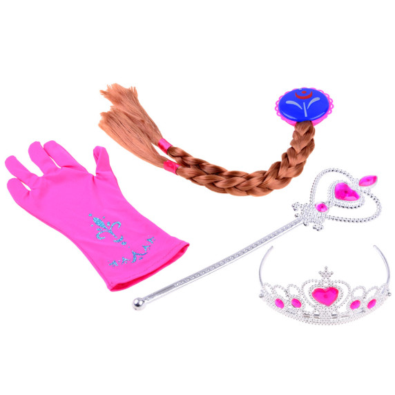 Set de accesorii pentru o mică prințesă - Inlea4Fun PRINCESS ADORNMENT - roz