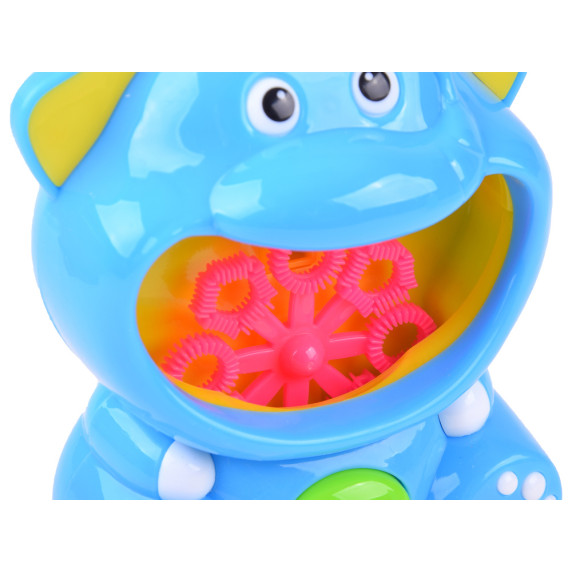 Mașină suflantă cu bule de săpun în formă de elefant albastru - Inlea4Fun HAPPY BUBBLE