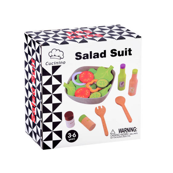 Bol de jucărie cu salată verde și legume - Inlea4Fun SALAT ZA4194