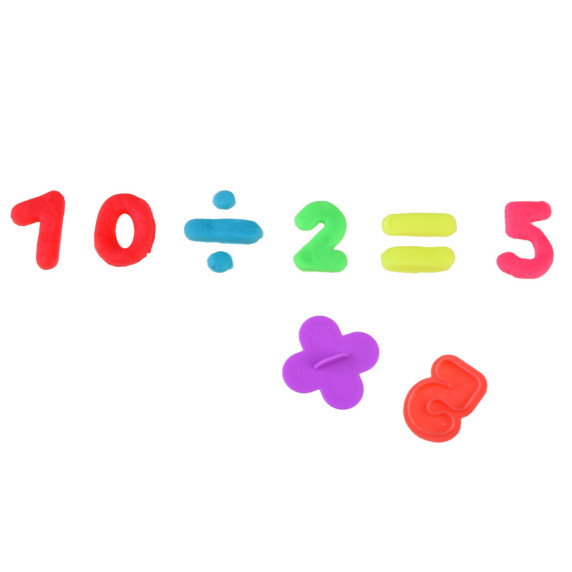 Set plastelină cu forme și numere  - Inlea4Fun MATHEMATICS  & SHAPE LEARNING