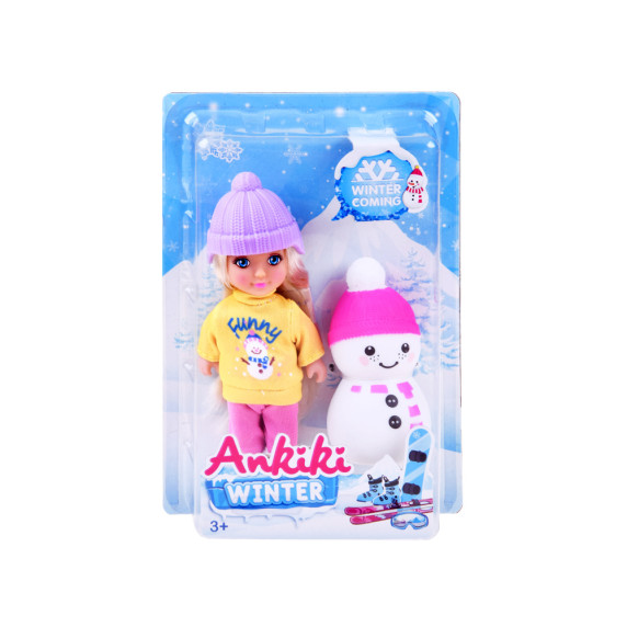 Păpusa Ankiki cu om de zăpadă - Inlea4Fun ANKIKI WINTER