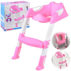 Scaun toaletă pentru copii cu trepte - Inlea4Fun TEDDIE - roz Preview