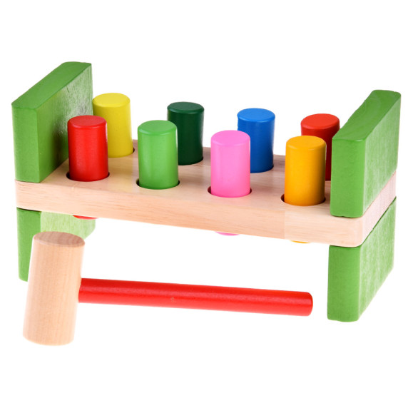 Jucărie educativ din lemn - Inlea4Fun STRIKING PLATFORM