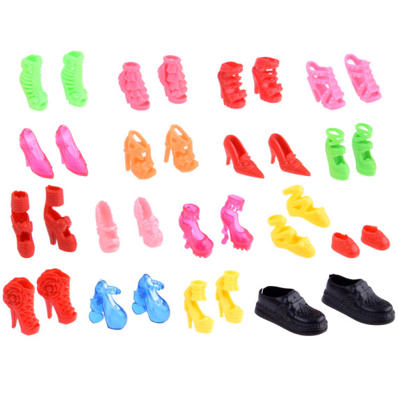Set rochii, pantofi, accesorii pentru păpuși - Inlea4Fun ZA4741