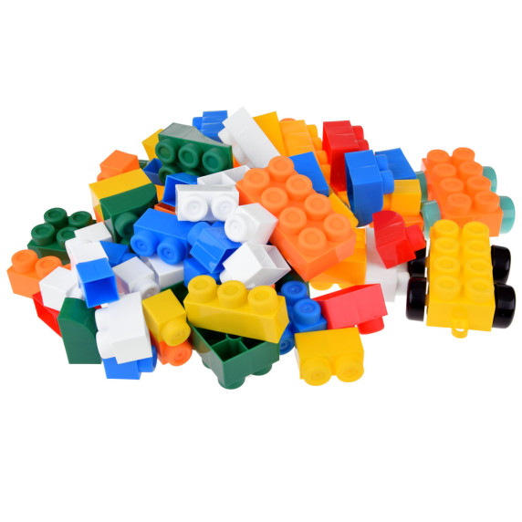 Cuburi construcție din plastic - 88 buc - Inlea4Fun ZOO
