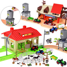 Ferma copiilor cu vehicule agricole și animale - 125 elemente - Inlea4Fun FARM ANIMALS Preview