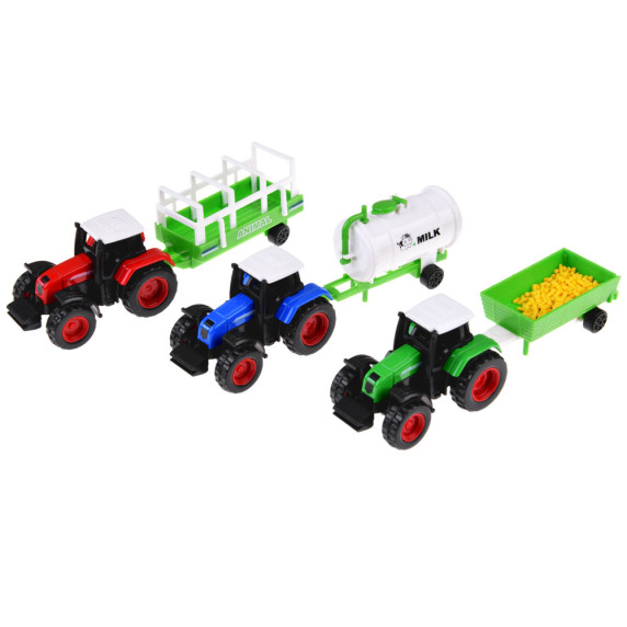 Ferma copiilor cu vehicule agricole și animale - 125 elemente - Inlea4Fun FARM ANIMALS
