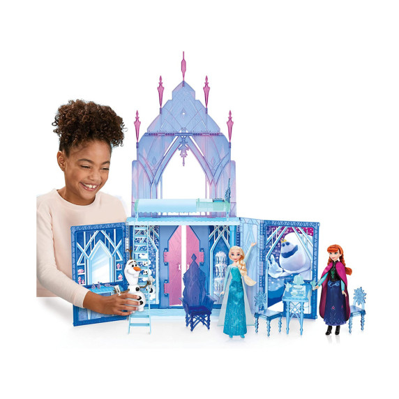  Castelul Frozen cu păpușa Elsa și om de zăpadă Olaf  - Frozen ZA5080