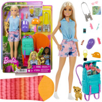 Păpușă Barbie Malibu camping + accesorii - BARBIE ZA5086 