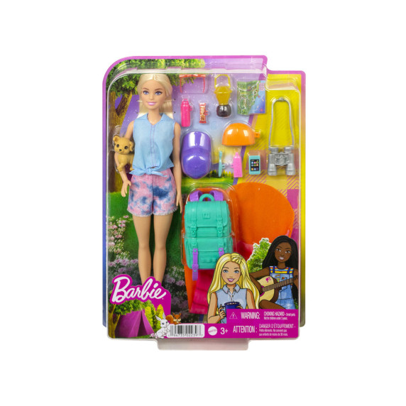 Păpușă Barbie Malibu camping + accesorii - BARBIE ZA5086