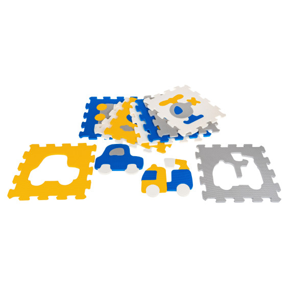 Covor puzzle pentru copii - vehicule