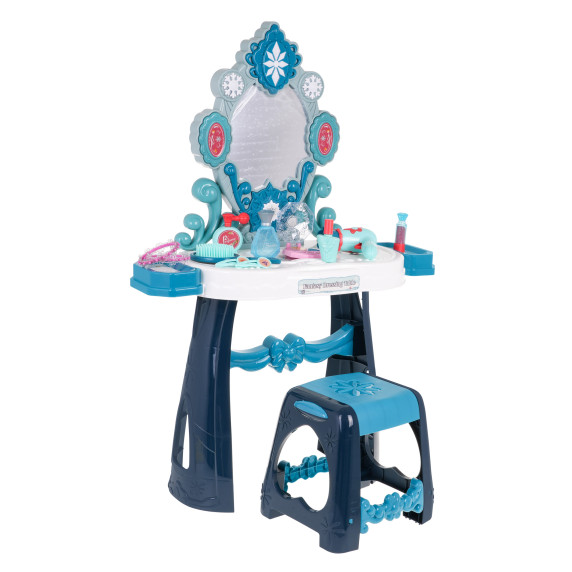 Masă de toaletă pentru copii cu scaun și accesorii - Inlea4Fun FANTASY DRESSING TABLE