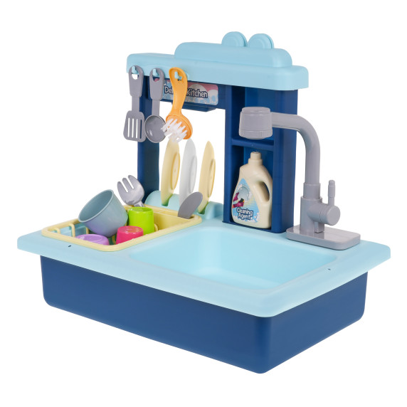 Chiuvetă de jucărie pentru copii cu robinet și accesorii - Inlea4Fun KITCHEN DISHWASHER