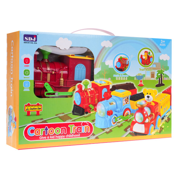 Locomotivă interactivă pentru copii - Inlea4Fun CARTOON TRAIN