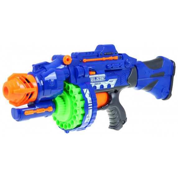 Pistol de joacă pentru copii cu 40 muniții din spumă - Blaze Storm - albastru