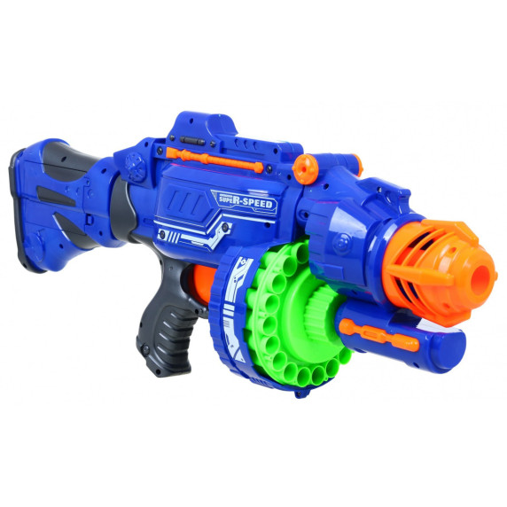 Pistol de joacă pentru copii cu 40 muniții din spumă - Blaze Storm - albastru