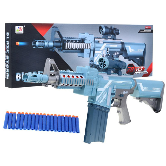Armă de jucărie cu 20 muniții din spumă - BLAZE STORM