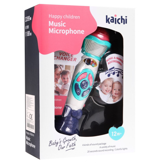 Microfon karaoke pentru copii -  KAICHI Happy Children