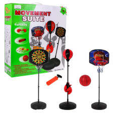 Set sport 3 în1 pentru copii - box + darts + baschet - Movement suite Preview