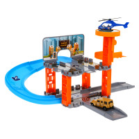 Parcare etajată cu lift, elicopter și mașină de jucărie - Inlea4Fun 