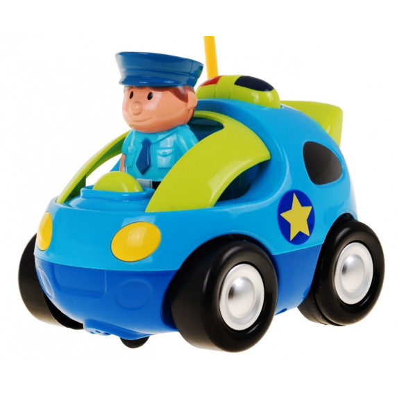 Mașină de poliție cu telecomandă pentru copii - Inlea4Fun CARTOON CAR