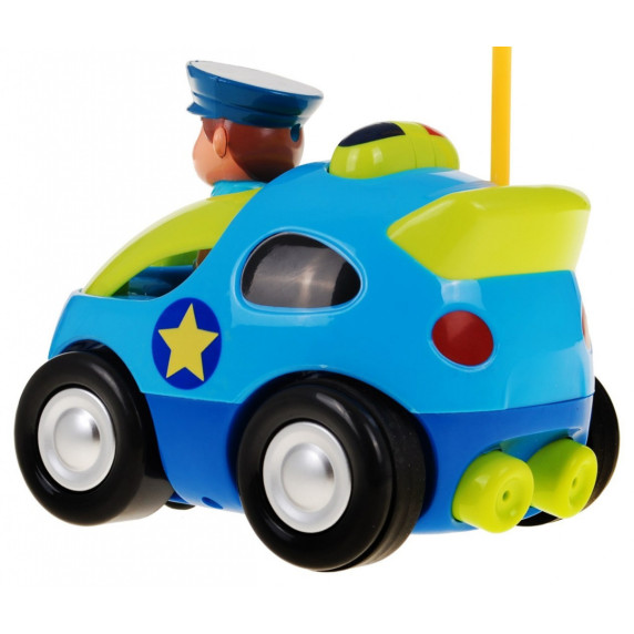 Mașină de poliție cu telecomandă pentru copii - Inlea4Fun CARTOON CAR