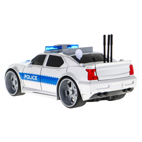 Mașină de poliție cu efecte de lumini și sunet - 1:16 Inlea4Fun RESCUE