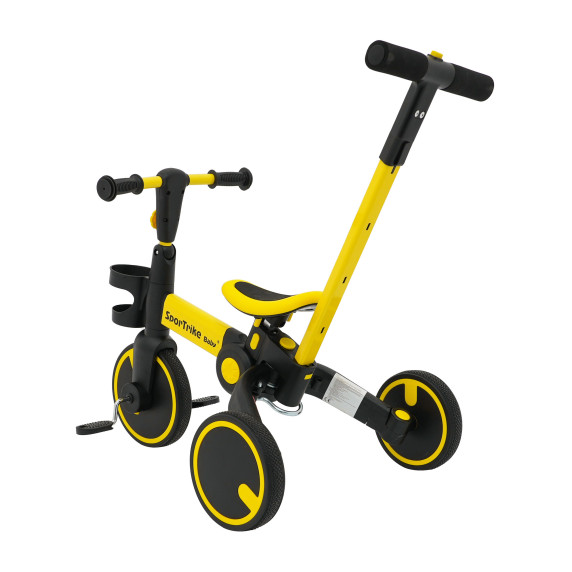 Tricicletă pentru copii Happy Bike 3in1 - Galben