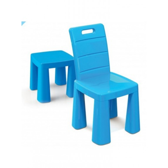 Scaun plastic pentru copii - albastru - Inlea4Fun EMMA