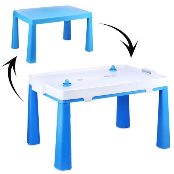 Masă plastic pentru copii cu air hochei, Emma Inlea4Fun - albastru