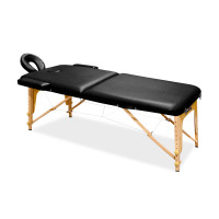 Masă de masaj pliabilă - 185x60 cm - Aga MR6150 - negru 