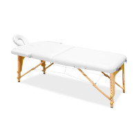 Masă de masaj pliabilă - 185x60 cm - Aga M6150 - alb 