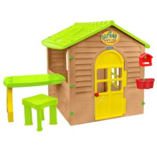 Căsuță de joacă pentru copii cu masă și scaun - Inlea4Fun GARDEN HOUSE with TABLE Preview