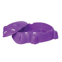 Cutie de nisip cu capac - hipopotam - Inlea4Fun HIPOLIT - violet 