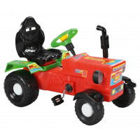 Tractor cu pedale - roșu - Inlea4Fun FARMER TRACTOR 