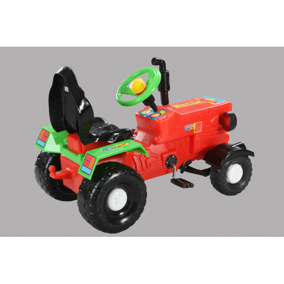 Tractor cu pedale - roșu - Inlea4Fun FARMER TRACTOR