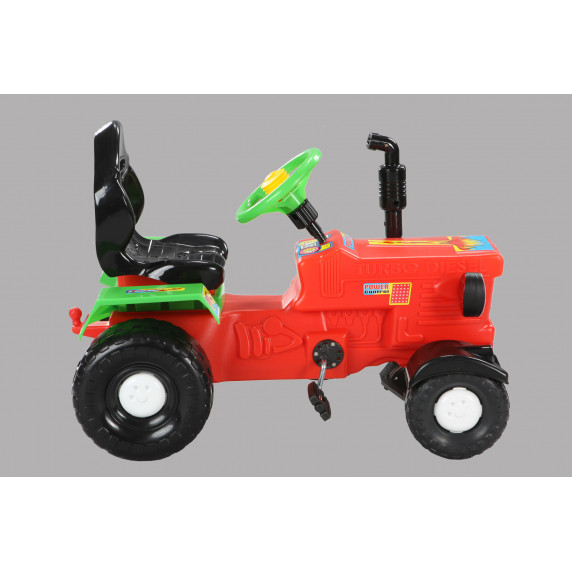 Tractor cu pedale - roșu - Inlea4Fun FARMER TRACTOR