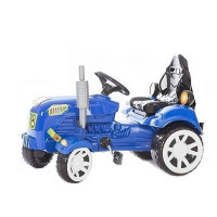 Tractor cu pedale - albastru - Inlea4Fun 