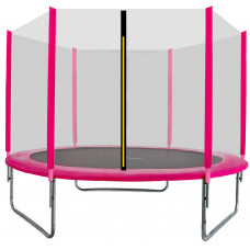 Trambulină 305 cm cu plasă de protecție externă - roz - AGA SPORT TOP Preview