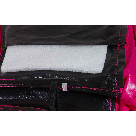 Trambulină 180 cm cu plasă de protecție externă Aga Sport Top - roz 