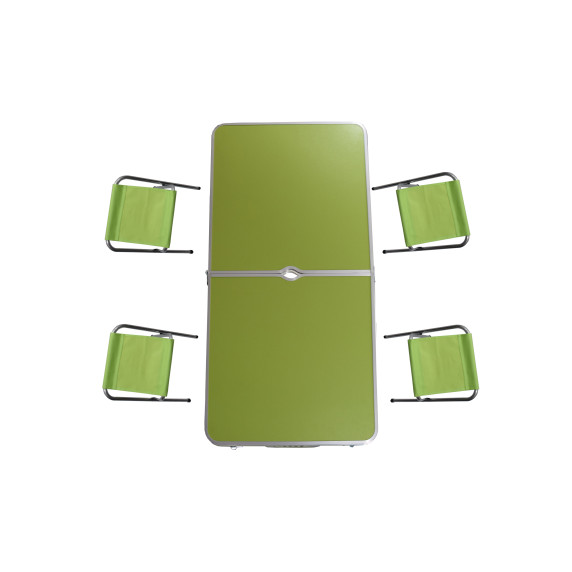 Set camping pliabil - AGA MR4100-GREEN - verde