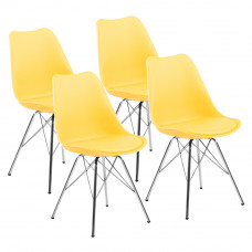 Set scaune - 4 bucăți - galben - AGA MR2040Y Preview