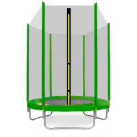 Trambulină 150 cm cu plasă de protecție externă - verde deschis - AGA SPORT TOP 