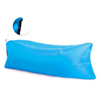 Saltea Gonflabila tip Sezlong Lazy Bag 200x70 cm - albastru 