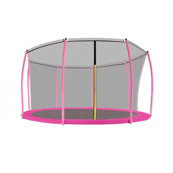 Plasă de siguranță interioară Aga pentru trambulină cu diametrul de 366 cm pe 8 stâlpi - negru