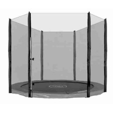 Plasă de siguranță SkyRamiz pentru trambulină cu diametrul de 305 cm, cu 6 stâlpi - Negru Preview