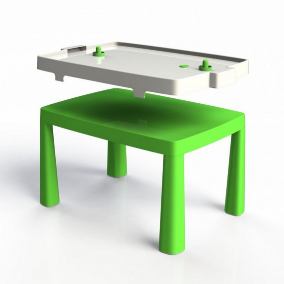 Masă plastic pentru copii cu air hochei, Emma Inlea4Fun - verde